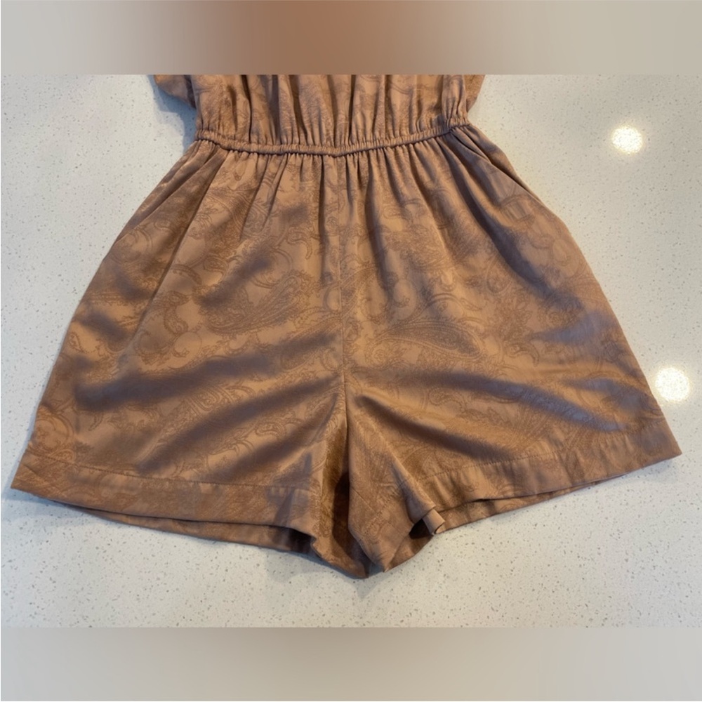 Aritzia Wilfred Rive Rose Gold Romper EUC - Picture 7 of 12